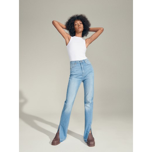 Reserved - Jeansy straight leg - Niebieski Reserved 40 Reserved