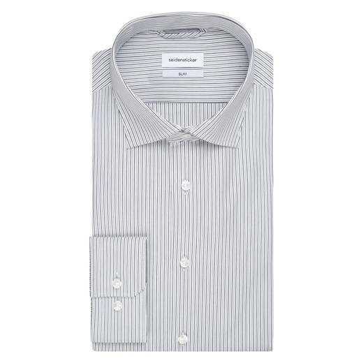 Koszula - Slim fit - w kolorze błękitno-białym Seidensticker 38 Limango Polska wyprzedaż
