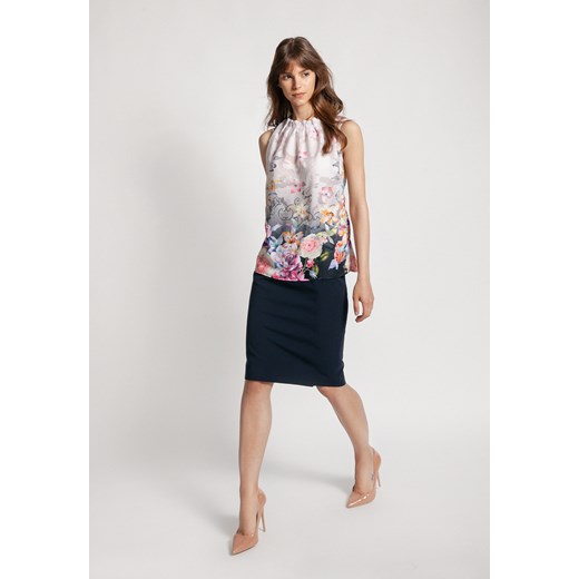 Bluzka bez rękawów w kwiatowy wzór ze sklepu Molton w kategorii Bluzki damskie - zdjęcie 142043955