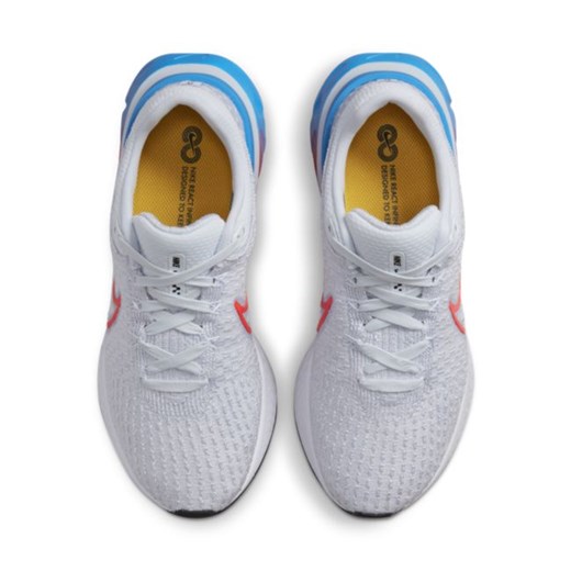 Damskie buty do biegania po asfalcie Nike React Infinity Run Flyknit 3 - Szary Nike 42 Nike poland