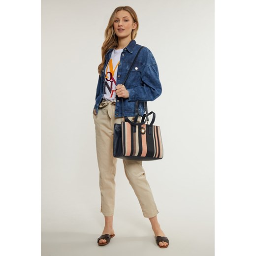 Shopper damski z kosmetyczką 2 w 1 One size promocja MONNARI