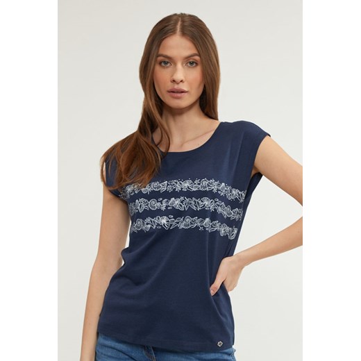 T-shirt z morskim motywem M MONNARI okazyjna cena