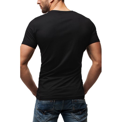 GLO STORY 5380 T-SHIRT MĘSKI CZARNY ozonee-pl czarny t-shirty