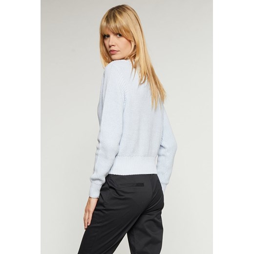 Bawełniany sweter o grubym splocie Femestage S okazyjna cena MONNARI