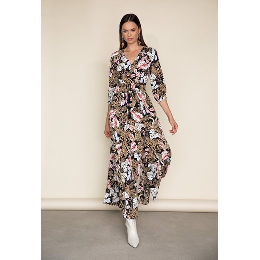 Długa sukienka w kwiaty Femestage 40 MONNARI