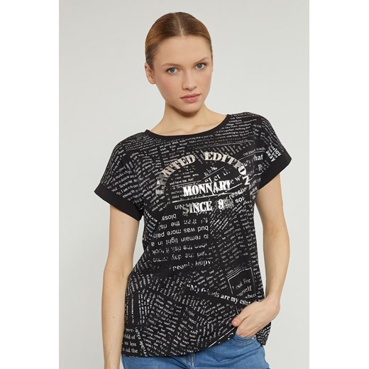 T-shirt damski z napisami M promocja MONNARI