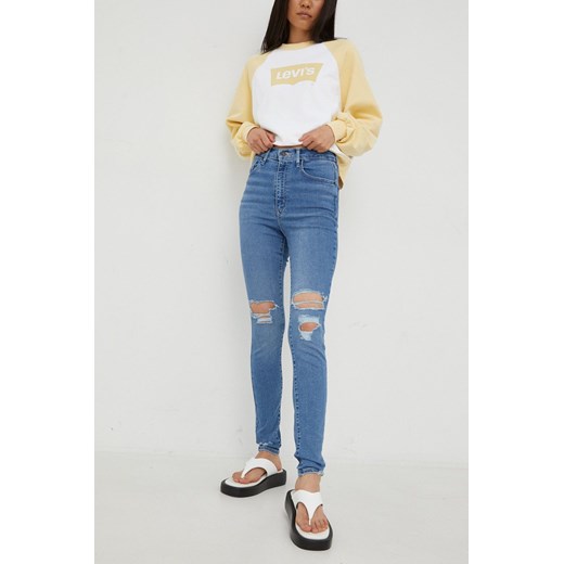 Levi&apos;s jeansy MILE HIGH SUPER SKINNY damskie high waist ze sklepu ANSWEAR.com w kategorii Jeansy damskie - zdjęcie 142084966