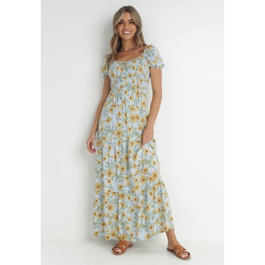 Jasnoniebieska Sukienka Bloch ze sklepu Born2be Odzież w kategorii Sukienki - zdjęcie 142087706