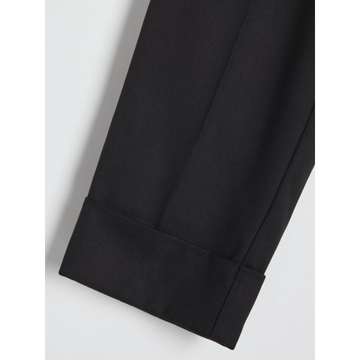Reserved - Spodnie z wiskozą - Czarny Reserved 38 Reserved
