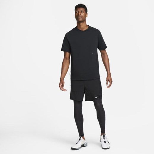 Męska koszulka z krótkim rękawem do fitnessu Męskie spodenki do fitnessu - Czerń Nike L Nike poland