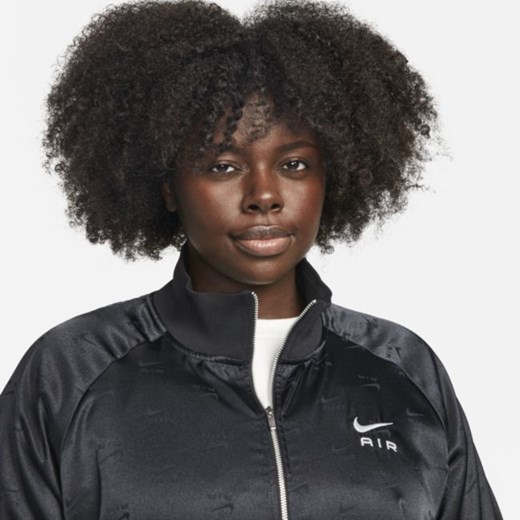 Damska satynowa kurtka z zamkiem na całej długości Nike Air (duże rozmiary) - Nike 2X Nike poland