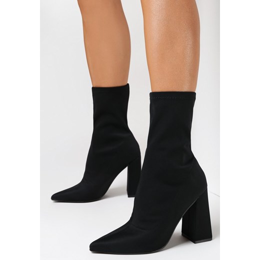 Czarne Botki Ompharis 37 born2be.pl