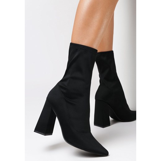 Czarne Botki Ompharis 36 born2be.pl