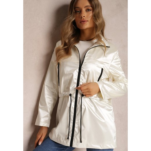 Biała Kurtka Grainne Renee 2XL Renee odzież