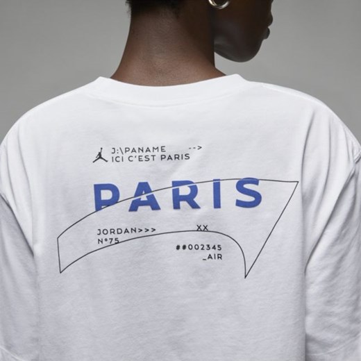 Damski T-shirt o luźnym kroju z nadrukiem Paris Saint-Germain - Biel Nike M Nike poland
