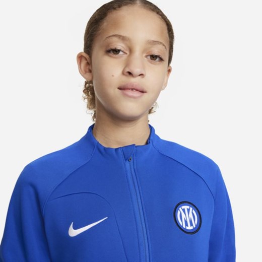 Kurtka piłkarska dla dużych dzieci Inter Mediolan Academy Pro Nike - Niebieski Nike M Nike poland
