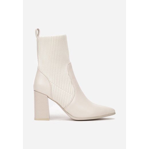 Beżowe Botki Jilleane 38 born2be.pl
