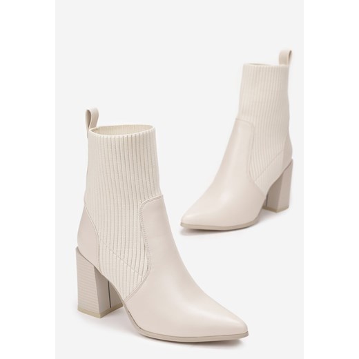 Beżowe Botki Jilleane 40 born2be.pl