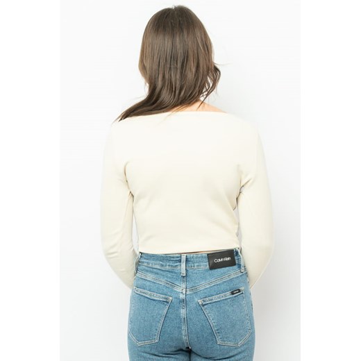 LONGSLEEVE DAMSKI CALVIN KLEIN JEANS J20J217771 BEŻOWY Calvin Klein S okazyjna cena Royal Shop