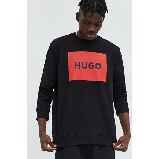 Hugo bluza bawełniana 50467944 z nadrukiem 50467944 ze sklepu ANSWEAR.com w kategorii Bluzy męskie - zdjęcie 142258826
