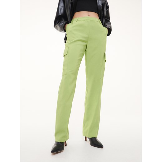 Reserved - Spodnie z wiskozą - Zielony Reserved XS Reserved