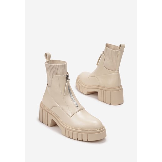 Botki Born2be casualowe bez zapięcia 