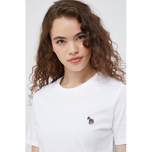 PS Paul Smith t-shirt bawełniany kolor biały Ps Paul Smith S ANSWEAR.com