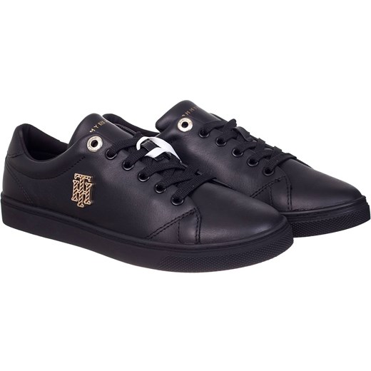 TOMMY HILFIGER BUTY DAMSKIE TH HARDWARE LOGO CUPSOLE SNEAKER BLACK