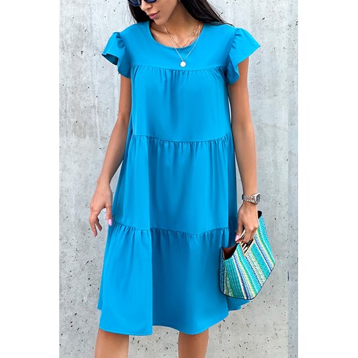 Sukienka MERANDA BLUE M okazja Ivet Shop