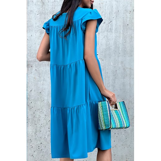 Sukienka MERANDA BLUE XL okazja Ivet Shop