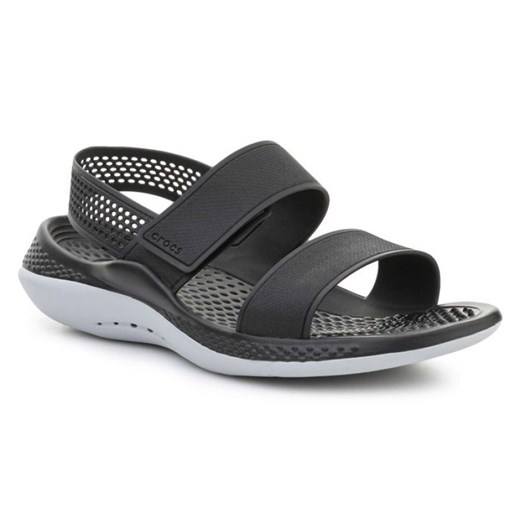 Sandały Crocs LiteRide 360 Sandal W 206711-02G czarne ze sklepu ButyModne.pl w kategorii Sandały damskie - zdjęcie 142346785