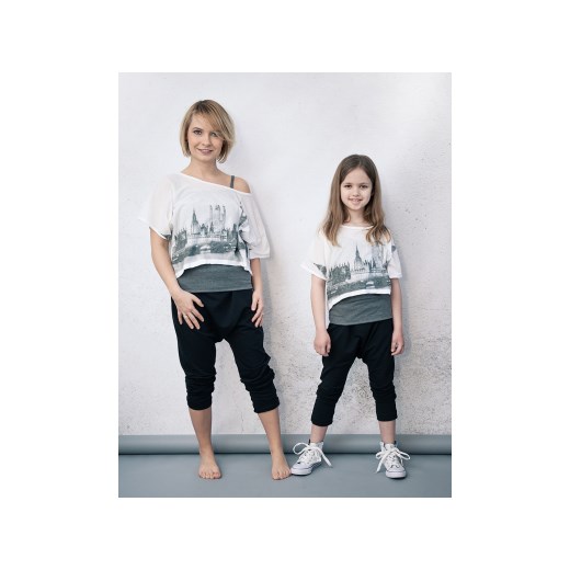 T-shirt Dziewczęcy  2-częściowy e-kaan-pl czarny nadruki