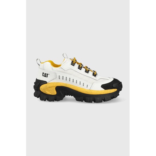 Caterpillar sneakersy skórzane INTRUDER kolor biały P723902 ze sklepu ANSWEAR.com w kategorii Buty sportowe damskie - zdjęcie 142369015