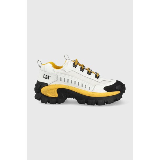 Caterpillar sneakersy skórzane INTRUDER kolor biały ze sklepu ANSWEAR.com w kategorii Buty sportowe damskie - zdjęcie 142369015