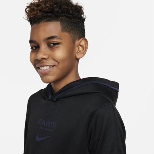 Bluza z kapturem dla dużych dzieci Nike Dri-FIT Paris Saint-Germain - Czerń Nike S Nike poland