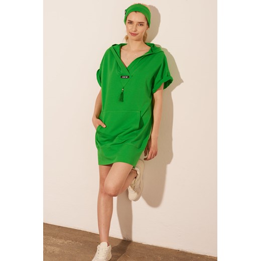 Zielona dresowa sukienka Augusta Miss Lk M/L Lidia Kalita