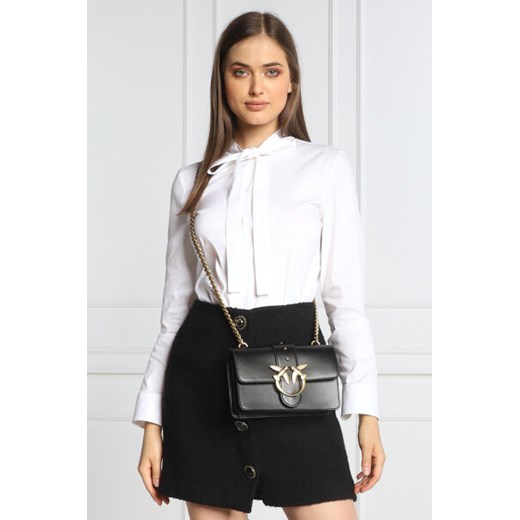 Pinko Skórzana torebka na ramię LOVE MINI ICON SIMPLY 14 C VIT Pinko Uniwersalny Gomez Fashion Store