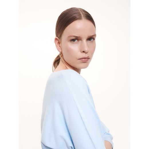 Reserved - Bluzka typu kimono - Niebieski Reserved L Reserved