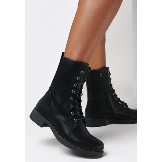 Czarne Botki Lanarex 41 born2be.pl