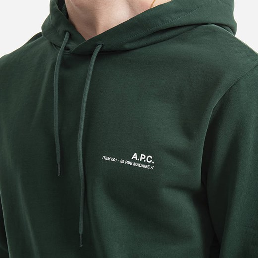 Bluza męska A.P.C. Hoodie Item H COEAS-H27672 GREEN L okazja sneakerstudio.pl