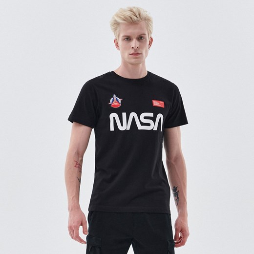 Cropp - Koszulka NASA - Czarny Cropp S okazja Cropp
