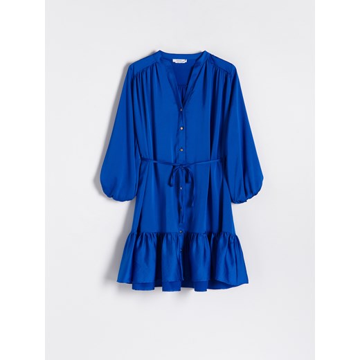 Reserved - Gładka sukienka - Niebieski Reserved S Reserved