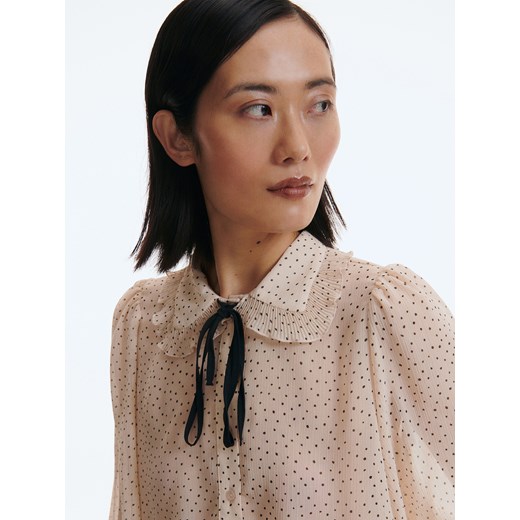 Reserved - Koszula w groszki - Różowy Reserved S Reserved