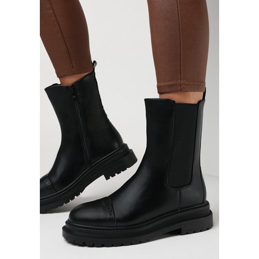 Czarne Botki Damilea 36 wyprzedaż born2be.pl