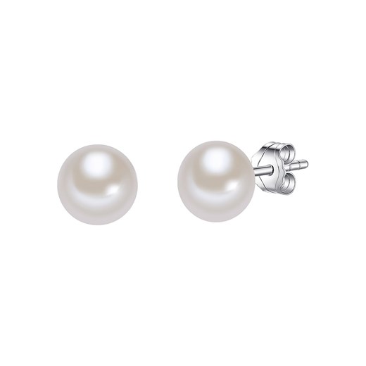 Srebrne kolczyki-wkrętki z perłami The Pacific Pearl Company onesize okazyjna cena Limango Polska