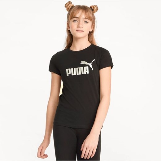 Puma bluzka dziewczęca z tkaniny z krótkimi rękawami 