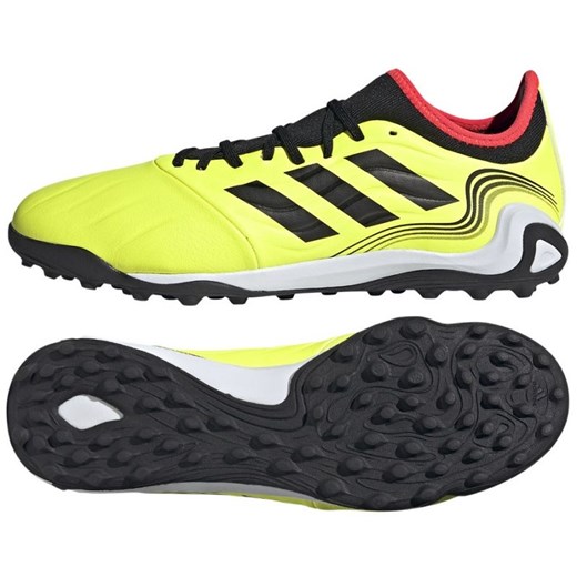 Buty adidas Copa Sense.3 Tf M GZ1366 żółte żółcie ze sklepu ButyModne.pl w kategorii Buty sportowe męskie - zdjęcie 142504466