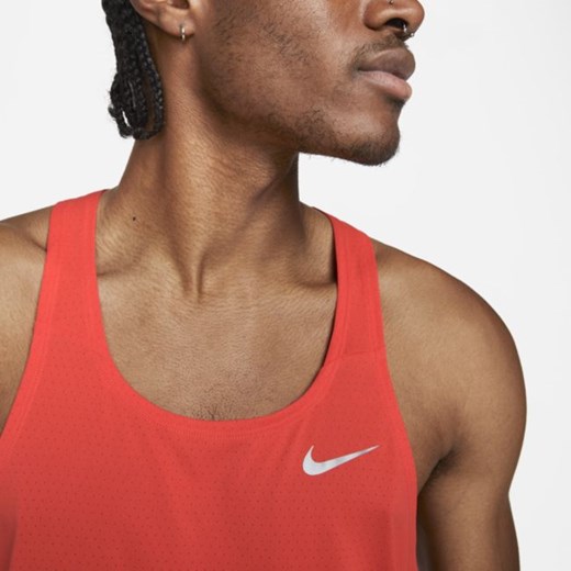 Męska startowa koszulka bez rękawów Nike Dri-FIT Fast - Czerwony Nike S Nike poland