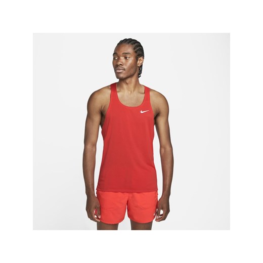 Męska startowa koszulka bez rękawów Nike Dri-FIT Fast - Czerwony Nike 2XL Nike poland