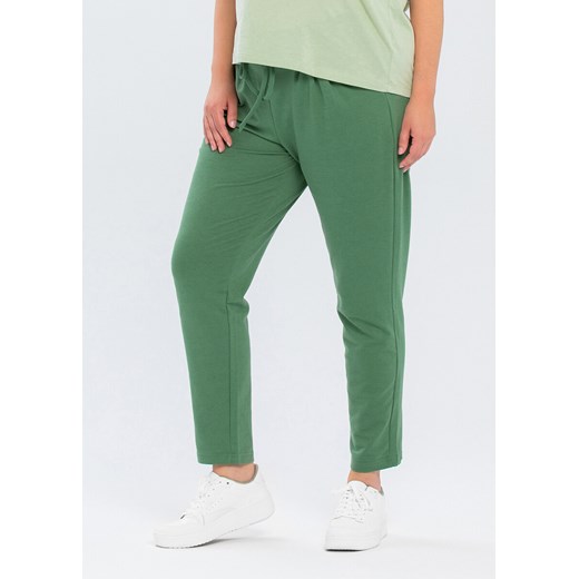 Spodnie dresowe z wiązaniem zielone XXL Happy Face
